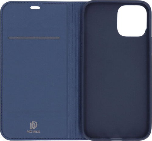 DUX DUCIS Skin Pro flip leather case for iPhone 12 Blue - Phone Case - Main image