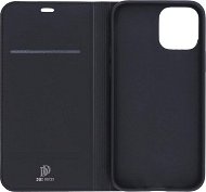 DUX DUCIS Skin Pro flipové kožené pouzdro pro iPhone 12 Černá - Phone Case