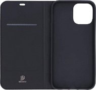 DUX DUCIS Skin Pro flipové kožené pouzdro pro iPhone 12 Pro Max Černá - Phone Case