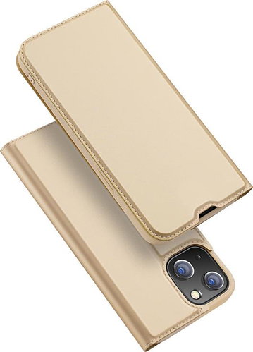 DUX DUCIS Skin Pro flip leather case for iPhone 13 mini Gold - Phone Case - Main image