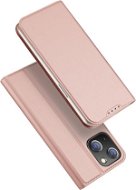DUX DUCIS Skin Pro flipové kožené pouzdro pro iPhone 15 Růžová - Phone Case
