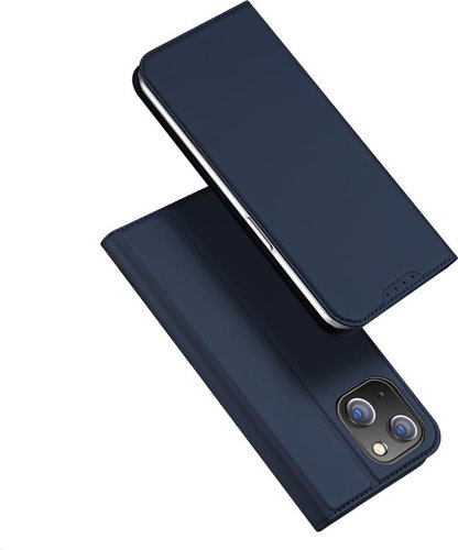 DUX DUCIS Skin Pro flipové kožené pouzdro pro iPhone 15 Modrá - Phone Case - Main image