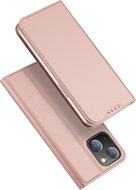 DUX DUCIS Skin Pro flipové kožené pouzdro pro iPhone 15 Plus Růžová - Pouzdro na mobil