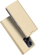 DUX DUCIS Skin Pro flipové kožené pouzdro pro Xiaomi Redmi Note 12 Pro+ 5G Gold - Phone Case
