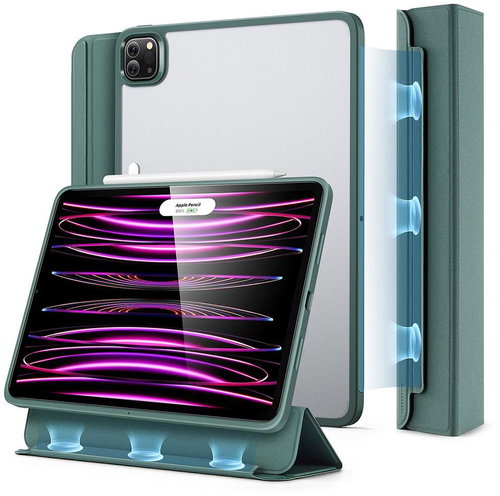ESR Ascend Hybrid for iPad Pro 12,9'' 2021 / 2022, green, translucent. - Tablet cover - Main image