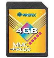 PRETEC MMC MultiMedia Plus Card 4GB 150x - Memory Card