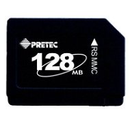 PRETEC Reduced Size MMCmobile MultiMedia Card 128MB Dual Voltage - Memory Card