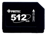 PRETEC Reduced Size MMCmobile MultiMedia Card 512MB Dual Voltage - Memory Card