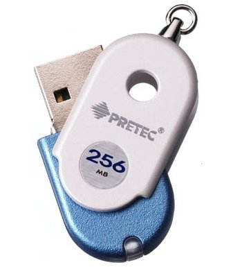 PRETEC FlashDrive iDisk Tiny Luxury 256MB USB2.0 - Flash Drive - Main image