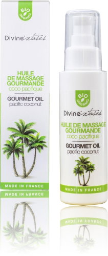Divinextases Bio masážní olej s pacifickým kokosem - 100 ml - Massage Oil - Main image