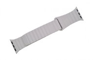 Drakero Kožený řemínek Elegance pro Apple Watch bílý 42/44/45 mm - Watch Strap