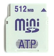 ATP Mini Secure Digital 512MB Super High Speed 150x - odolná proti vodě, prachu, extrémním teplotám - Memory Card
