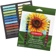 DERWENT Academy Soft Pastels - Quadratische Farbkreiden - 24 Stück Packung - Kreide