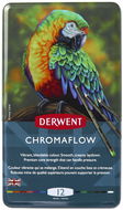 DERWENT Proffesional Chromaflow v plechové krabičce, 12 barev - Pastelky