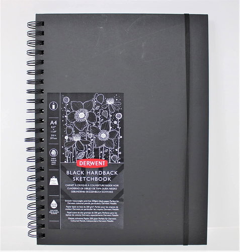 DERWENT Black Book A4 - 40 Blatt - 200 g/m2 - Skizzenblock - Hauptbild