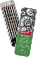 DERWENT Academy Sketching Pencils Tin v plechovej škatuľke, šesťhranná – súprava 6 tvrdostí - Ceruzka