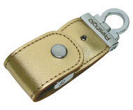 Přenosný disk PRESTIGIO FlashDrive Leather Luxury červený - Flash Drive