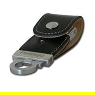 PRESTIGIO FlashDrive 8GB black leather  - Flash Drive