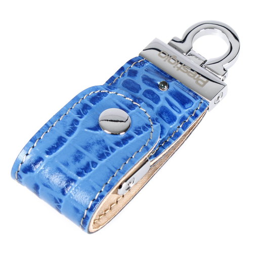 PRESTIGIO Leather Luxury "Limited Edition" 8GB modrá kůže - Flash Drive - Main image