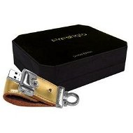 PRESTIGIO Leather Luxury "Limited Edition" 16GB zlatá kůže - Flash disk