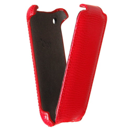 PRESTIGIO iPhone 3G Leather Case red - Leather Case - Main image