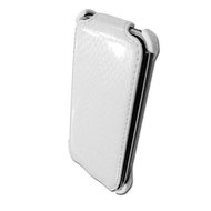 PRESTIGIO iPhone 3G Leather Case white snake skin - Leather Case