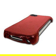 PRESTIGIO iPhone 4 Case red plain - Leather Case