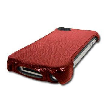 PRESTIGIO iPhone 4 Case red plain - Leather Case - Main image