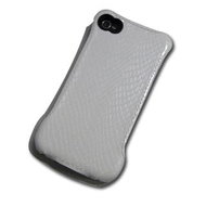 PRESTIGIO iPhone 4 Case white plain - Leather Case