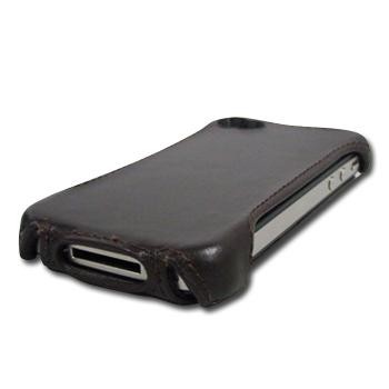 PRESTIGIO iPhone 4 Case coffe - Leather Case - Main image