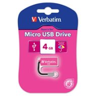 Verbatim Store 'n' Go Micro 4GB růžová - USB kľúč