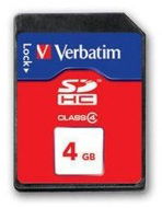 Verbatim Secure Digital 4GB SDHC Class 4 - Speicherkarte