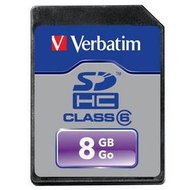 Verbatim 8GB SDHC Class 6 - Memory Card