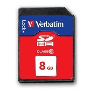 Verbatim Secure Digital 8GB SDHC Class 6 - Speicherkarte