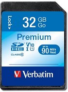 Memóriakártya VERBATIM Premium SDHC 32GB UHS-I V10 U1 - Paměťová karta