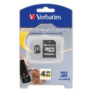 Verbatim MicroSD 4GB SDHC Class 4 - Paměťová karta