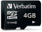 Verbatim Micro SDHC 4 GB Class 4 - Pamäťová karta