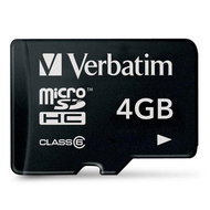 Verbatim MicroSDHC 4GB Class 6 - Memory Card