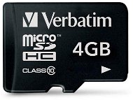 Verbatim Micro SDHC 4GB Class 10 - Pamäťová karta