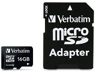 Verbatim Micro SDHC 16GB Class 4 + SD adapter - Memory Card