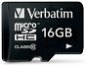 Verbatim Micro SDHC 16GB Class 10 - Pamäťová karta