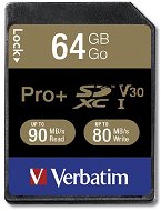 VERBATIM Pro + SDXC 64GB UHS-I V30 U3 - Memóriakártya