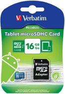  Verbatim Micro SDHC 16 GB Mobile UHS-1 Class 10 + SD Adapter  - Memory Card