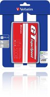 Verbatim 2.5-Zoll GT Superspeed USB HDD 500 Gigabyte Rot/weiß - Externe Festplatte