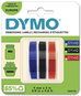 TZ Tape  Dymo 3D tape, MIX - black, blue, red, 1 blister / 3 pcs, 9 mm × 3 m - TZ páska