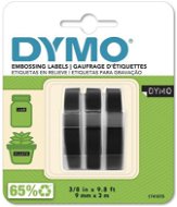 Dymo 3D páska, černá, 1 blistr / 3 ks, 9 mm × 3 m - TZ páska