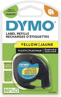 Dymo LetraTag plastic tape, yellow, 12 mm × 4 m - TZ Tape 