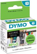 Dymo LabelWriter štítky 25 × 13 mm, 1000 ks - Papierové štítky