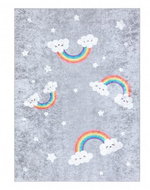 Dywany Łuszczów Dětský kusový koberec Junior 52063.801 Rainbow grey 80 × 150 - Koberec