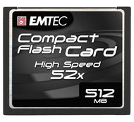 EMTEC Compact Flash 512MB High Speed 52x - Memory Card